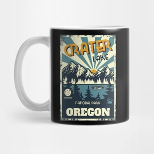 Crater Lake Retro Mug